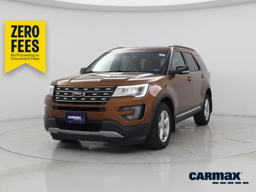 Orange 2017 Ford Explorer XLT