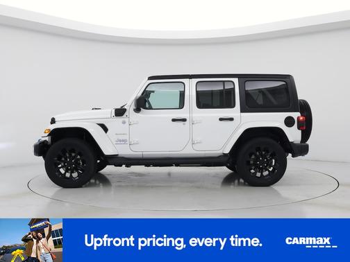 White 2023 Jeep Wrangler 4xe Unlimited Sahara