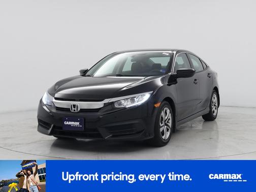 Black 2018 Honda Civic LX