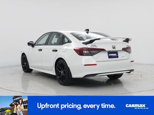 White 2025 Honda Civic Hybrid Sport