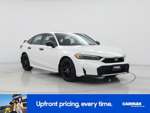 White 2025 Honda Civic Hybrid Sport