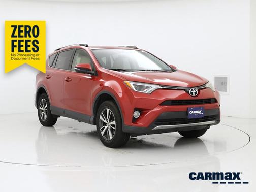 Red 2016 Toyota RAV4 XLE