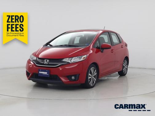 Red 2015 Honda Fit EX