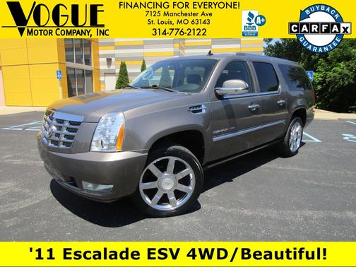 Mocha Steel Metallic 2011 Cadillac Escalade ESV Premium