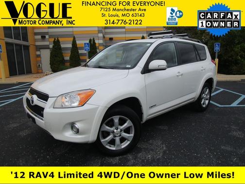 Blizzard Pearl 2012 Toyota RAV4 Limited