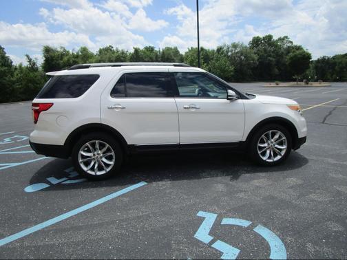 White Platinum Metallic Tri-Coat 2014 Ford Explorer Limited
