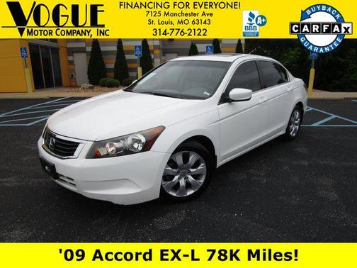 Taffeta White 2009 Honda Accord EX-L