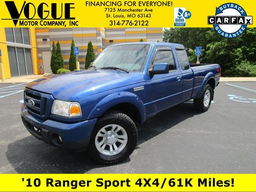 Vista Blue Metallic 2010 Ford Ranger Sport