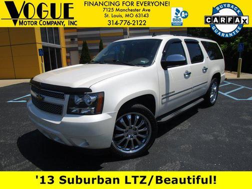 White Diamond Pearl 2013 Chevrolet Suburban 1500 LTZ