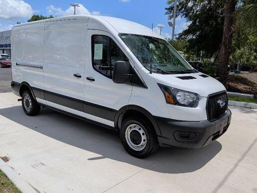Oxford White 2024 Ford Transit-250 148 WB Medium Roof Cargo