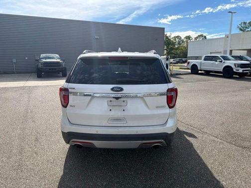 White Platinum Clearcoat Metallic 2017 Ford Explorer XLT