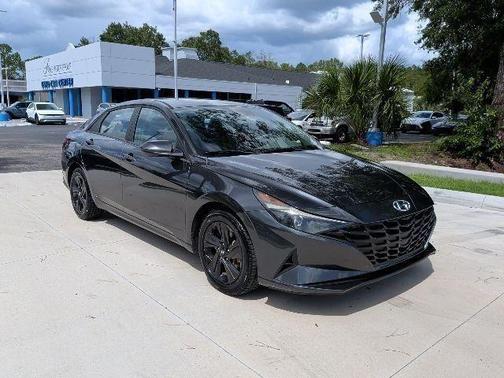 Portofino Gray 2021 Hyundai ELANTRA SEL