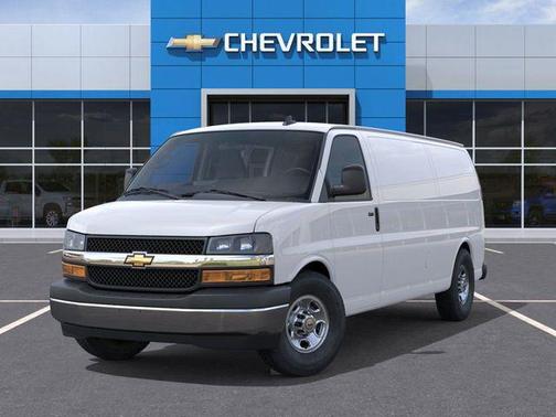 Summit White 2025 Chevrolet Express 3500 RWD 3500 Extended Wheelbase WT
