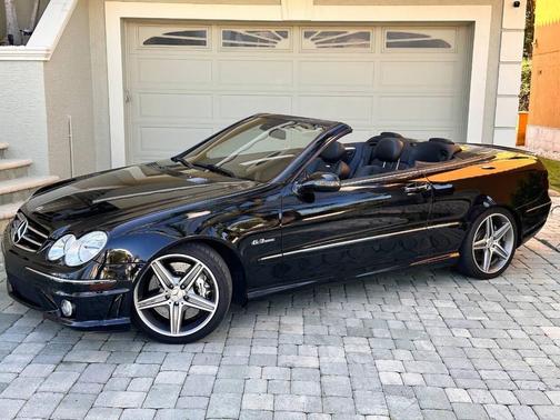Black 2007 Mercedes-Benz CLK-Class CLK 63 AMG 2dr Convertible