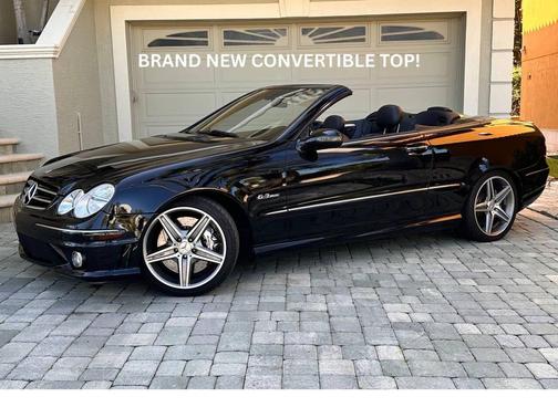 Black 2007 Mercedes-Benz CLK-Class CLK 63 AMG 2dr Convertible