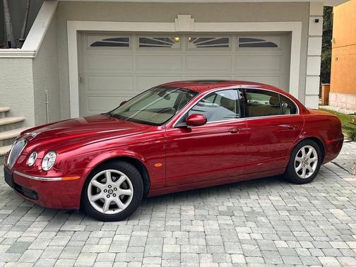 Red 2005 Jaguar S-Type 4.2 4dr Sedan