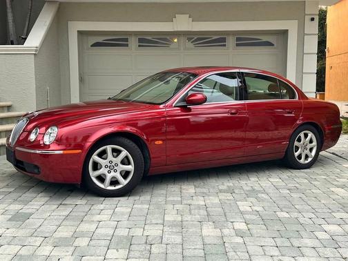 Red 2005 Jaguar S-Type 4.2 4dr Sedan