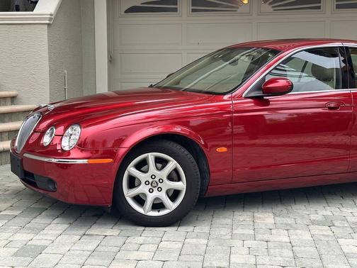 Red 2005 Jaguar S-Type 4.2 4dr Sedan