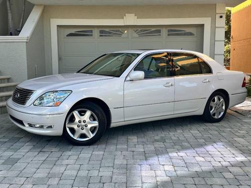Crystal White 2004 Lexus LS 430 Base