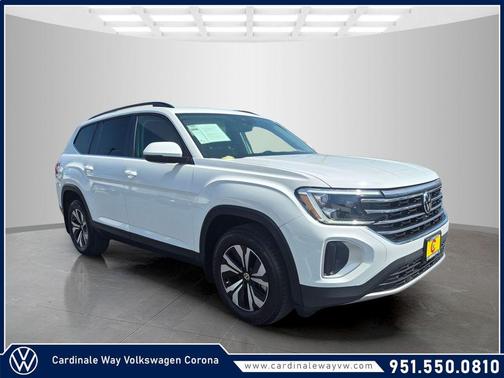 Pure White 2025 Volkswagen Atlas 2.0T SE