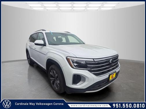 Pure White 2025 Volkswagen Atlas 2.0T SE