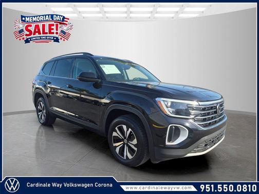 Deep Black Pearl 2025 Volkswagen Atlas 2.0T SE