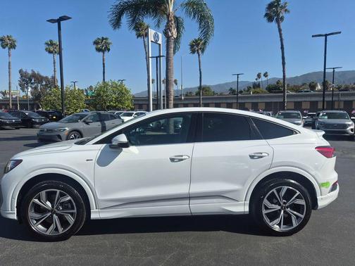 Glacier White 2023 Audi Q4 e-tron Sportback Prestige 50 quattro
