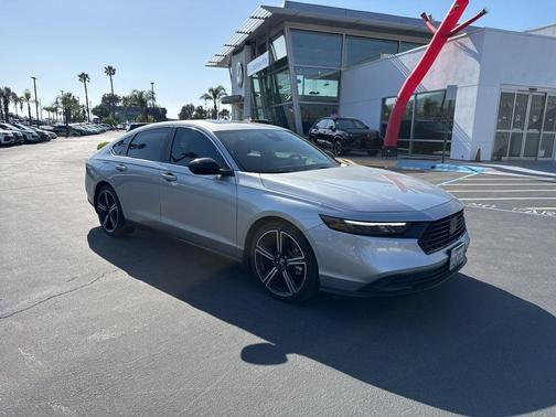 Solar Silver Metallic 2024 Honda Accord Hybrid Sport
