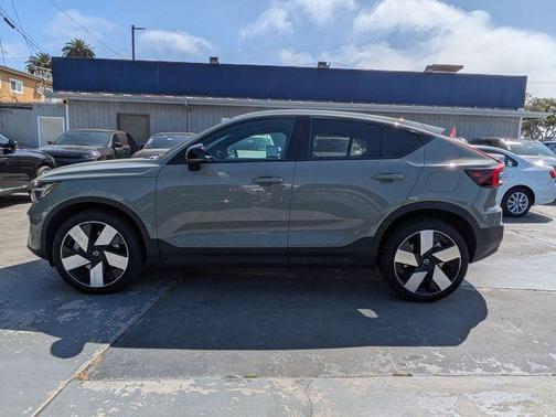 Sage Green Metallic 2023 Volvo C40 Recharge Pure Electric Twin Ultimate
