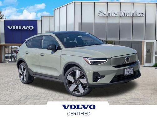 Sage Green Metallic 2023 Volvo C40 Recharge Pure Electric Twin Ultimate