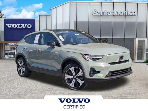 Sage Green Metallic 2023 Volvo C40 Recharge Pure Electric Twin Plus