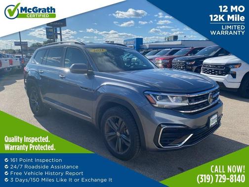 2021 Volkswagen Atlas 3.6 V6 SE w/ Technology R-Line