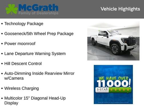 White Frost Tri-Coat 2025 GMC Sierra 3500 Denali Ultimate