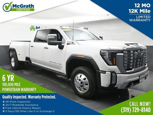 White Frost Tri-Coat 2024 GMC Sierra 3500 Denali
