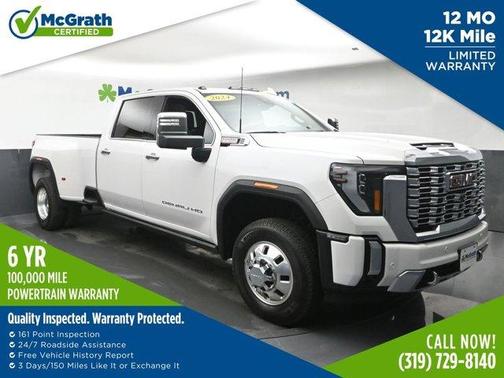 White Frost Tri-Coat 2024 GMC Sierra 3500 Denali