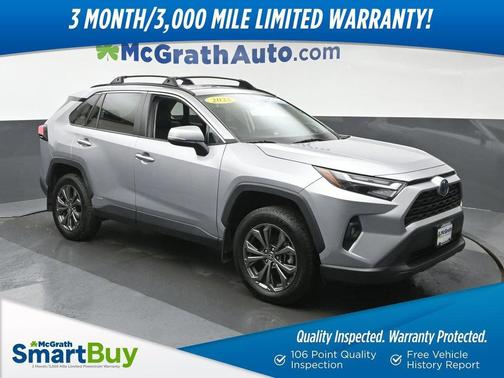 Silver Sky Metallic 2022 Toyota RAV4 Hybrid XLE Premium