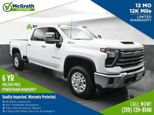 Summit White 2024 Chevrolet Silverado 3500 LTZ