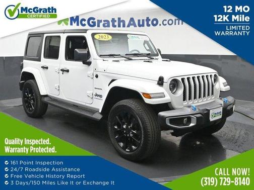Bright White Clearcoat 2023 Jeep Wrangler 4xe Sahara