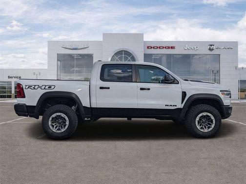 Bright White Clearcoat 2026 RAM 1500 RHO Crew Cab 4x4 5'7' Box