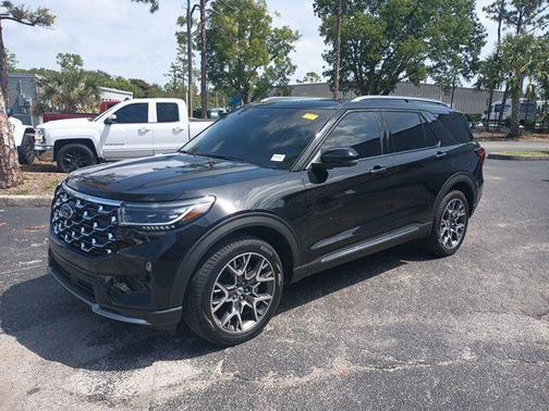 Agate Black Metallic 2025 Ford Explorer Platinum