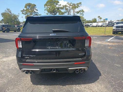 Agate Black Metallic 2025 Ford Explorer Platinum