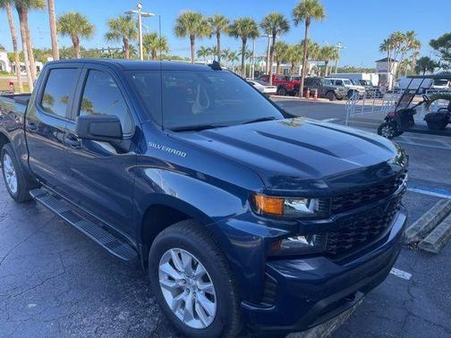 Northsky Blue Metallic 2021 Chevrolet Silverado 1500 Custom