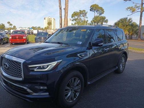 Hermosa Blue 2021 INFINITI QX80 Luxe