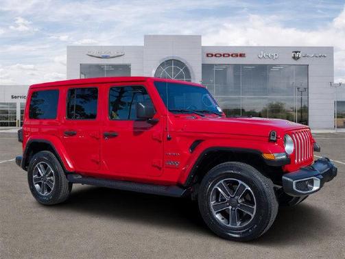Firecracker Red Clearcoat 2023 Jeep Wrangler 4-Door Sahara 4x4