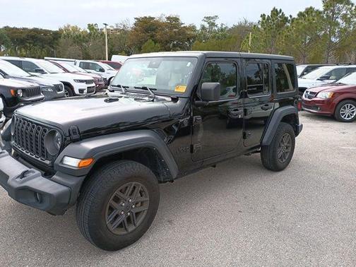 Black Clearcoat 2024 Jeep Wrangler Sport S