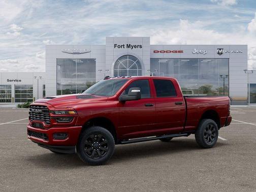 Molten Red Pearlcoat 2026 RAM 2500 Black Express Crew Cab 4x4 6'4' Box