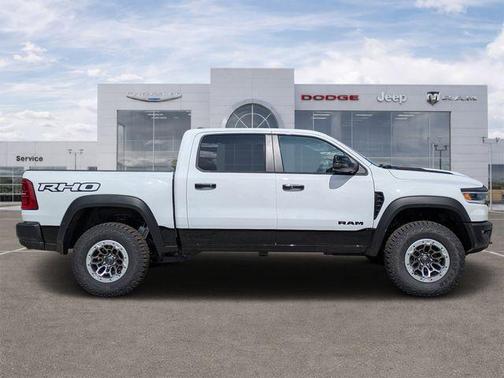Bright White Clearcoat 2026 RAM 1500 RHO Crew Cab 4x4 5'7' Box