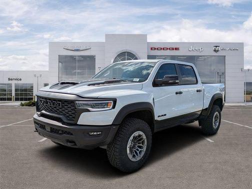 Bright White Clearcoat 2026 RAM 1500 RHO Crew Cab 4x4 5'7' Box