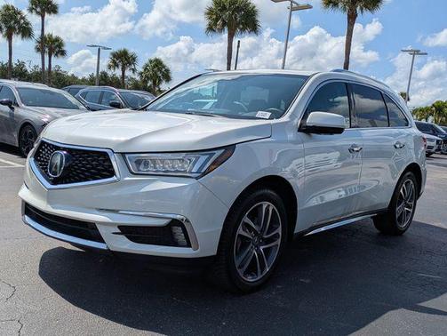 White Diamond Pearl 2018 Acura MDX 3.5L w/Advance Package