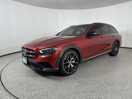 designo Cardinal Red Metallic 2021 Mercedes-Benz E-Class E 450 4MATIC All-Terrain